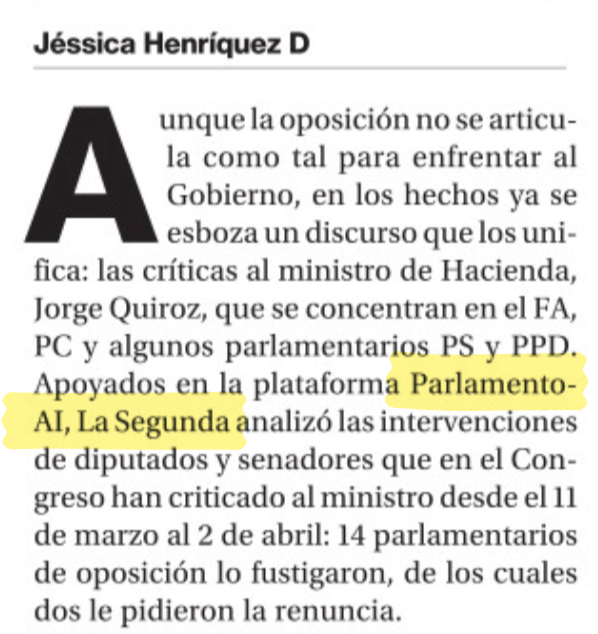 La Segunda · Parvel